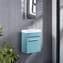 Load image into Gallery viewer, DELAVIN 16 inch Bathroom Vanity and Sink Combo Wall Mounted Vanity Set for Small Space