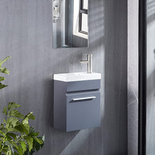 Load image into Gallery viewer, DELAVIN 16 inch Bathroom Vanity and Sink Combo Wall Mounted Vanity Set for Small Space
