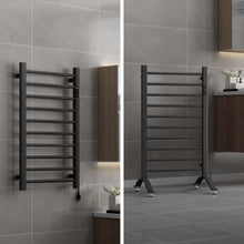Load image into Gallery viewer, DELAVIN Wall Mounted/Standing Heated Towel Rack, Towel Warmer Rack, Timer and Temperature Control, Electric Mild Steel Towel Warmer (ETL Certified), Plug-in/Hardwired
