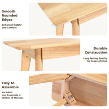 Load image into Gallery viewer, DELAVIN Solid Wood Dining Bench