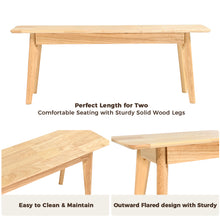 Load image into Gallery viewer, DELAVIN Solid Wood Dining Bench