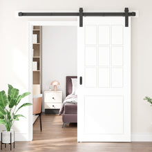 Load image into Gallery viewer, DELAVIN Sliding Barn Door with Barn Door Hardware Kit & Floor Guide, White Barn Door with Two-Sided Interior Handles, Waterproof PVC Surface, Modern Barn Door Easy Assembly