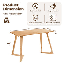 Load image into Gallery viewer, DELAVIN Solid Wood Dining Table with Outward Flared Legs