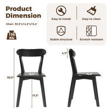 Load image into Gallery viewer, DELAVIN Soild Wood Dining Chairs Set