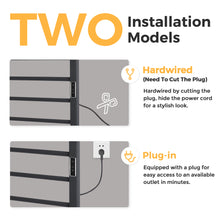 Load image into Gallery viewer, DELAVIN Wall Mounted/Standing Heated Towel Rack, Towel Warmer Rack, Timer and Temperature Control, Electric Mild Steel Towel Warmer (ETL Certified), Plug-in/Hardwired