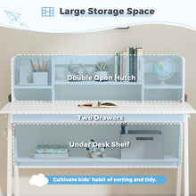 Load image into Gallery viewer, DELAVIN Solid Wooden Kids Desk and Chair Set