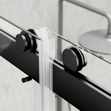 Load image into Gallery viewer, DELAVIN 56-60 Inch Width x 75 Inch Height Double Sliding Shower Door, Frameless Bathroom Door with Clear Glass