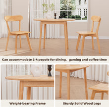 Load image into Gallery viewer, DELAVIN 35.4" Solid Wood Round Dining Table