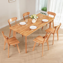 Load image into Gallery viewer, DELAVIN Solid Wood Dining Room Table Set