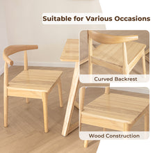 Load image into Gallery viewer, DELAVIN Solid Wood Dining Chairs with High Ladder Back