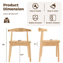 Load image into Gallery viewer, DELAVIN Solid Wood Dining Chairs with High Ladder Back