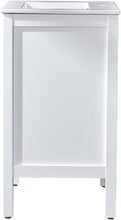 Load image into Gallery viewer, DELAVIN 24 inch Freestanding Wood Bathroom Vanity and Sink Combo with White Rectangle Ceramic Vessel Sink