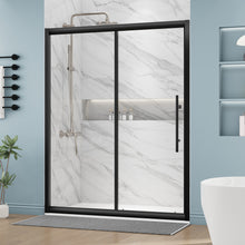 Load image into Gallery viewer, DELAVIN Semi-Frameless Sliding Shower Door with Magnetic Seal Strip, Glass Shower Door with SGCC Tempered Glass