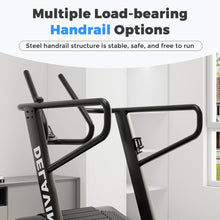 Load image into Gallery viewer, DELAVIN Curved Manual Treadmill, Non Electric Treadmill with 4 Resistance Levels, Motorless Treadmill with Front Digital Display and Handlebar, Wide Belt Treadmill 440LBS Capacity for Home Gym(FBA)