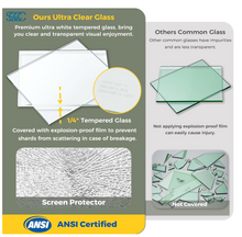 Load image into Gallery viewer, DELAVIN Frameless Shower Door, Water Repellent Black Shower Door with 1/4" (6mm) Clear Tempered Glass, Easy Sliding Showe Door with Explosion-Proof Film, Stainless Steel