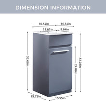 Load image into Gallery viewer, DELAVIN 16 in Bathroom Vanity and Sink Combo, Free Standing, MDF Board Bathroom Vanity Set for Small Space