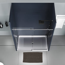 Load image into Gallery viewer, DELAVIN Frameless Shower Door, Bathroom Sliding Glass Shower door with Explosion-Proof Film