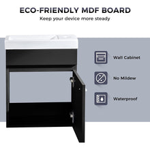 Load image into Gallery viewer, DELAVIN 16 inch Bathroom Vanity and Sink Combo Wall Mounted Vanity Set for Small Space