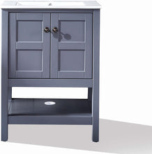 Load image into Gallery viewer, DELAVIN 24 inch Modern Bathroom Vanity and Sink Combo, Freestanding Sink Vanity Set