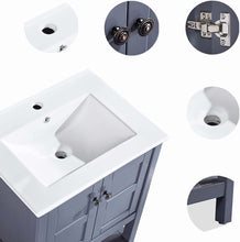 Load image into Gallery viewer, DELAVIN 24 inch Modern Bathroom Vanity and Sink Combo, Freestanding Sink Vanity Set