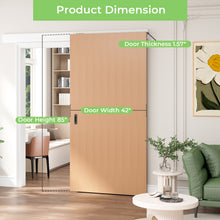 Load image into Gallery viewer, DELAVIN 42" Concealed Sliding Barn Door with Hardware Kit & Soft Close Mechanisn, Hidden Barn Door Invisible Aluminum Track, Quiet and Smooth, Interior Barn Door Easy to Install