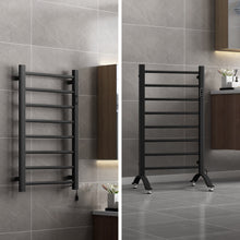 Load image into Gallery viewer, DELAVIN Wall Mounted/Standing Heated Towel Rack, Towel Warmer Rack, Timer and Temperature Control, Electric Mild Steel Towel Warmer (ETL Certified), Plug-in/Hardwired