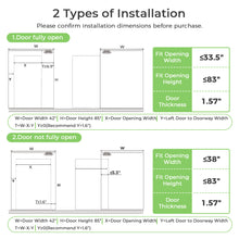 Load image into Gallery viewer, DELAVIN 42" Concealed Sliding Barn Door with Hardware Kit & Soft Close Mechanisn, Hidden Barn Door Invisible Aluminum Track, Quiet and Smooth, Interior Barn Door Easy to Install