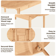Load image into Gallery viewer, DELAVIN Oval Solid Wood Coffee Table with Storage