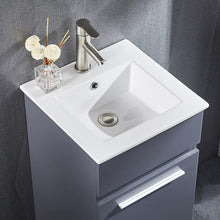 Load image into Gallery viewer, DELAVIN 16 in Bathroom Vanity and Sink Combo, Free Standing, MDF Board Bathroom Vanity Set for Small Space
