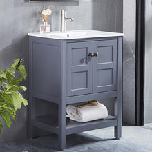 Load image into Gallery viewer, DELAVIN 24 inch Modern Bathroom Vanity and Sink Combo, Freestanding Sink Vanity Set