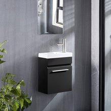 Load image into Gallery viewer, DELAVIN 16 inch Bathroom Vanity and Sink Combo Wall Mounted Vanity Set for Small Space