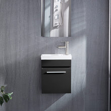 Load image into Gallery viewer, DELAVIN 16 inch Bathroom Vanity and Sink Combo Wall Mounted Vanity Set for Small Space