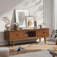 Load image into Gallery viewer, DELAVIN Solid Wood TV Stand with Harp Design Storage