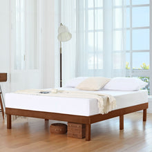 Load image into Gallery viewer, DELAVIN Solid Wood Bed Frame with Headboard, Solid Wood Platform Bed