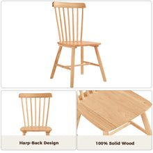 Load image into Gallery viewer, DELAVIN Winsdor Solid Wood Dining Chairs Set