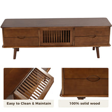 Load image into Gallery viewer, DELAVIN Solid Wood TV Stand with Harp Design Storage