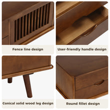 Load image into Gallery viewer, DELAVIN Solid Wood TV Stand with Harp Design Storage