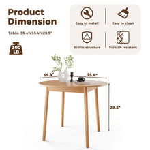Load image into Gallery viewer, DELAVIN 35.4" Solid Wood Round Dining Table