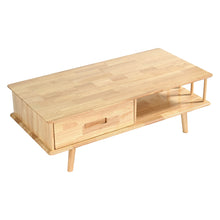 Load image into Gallery viewer, DELAVIN Solid Wood Coffee Table with Fence Line Storage