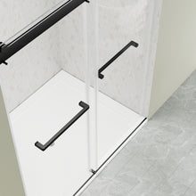 Load image into Gallery viewer, DELAVIN 56-60 Inch Width x 75 Inch Height Double Sliding Shower Door, Frameless Bathroom Door with Clear Glass