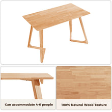 Load image into Gallery viewer, DELAVIN Solid Wood Dining Table with Outward Flared Legs
