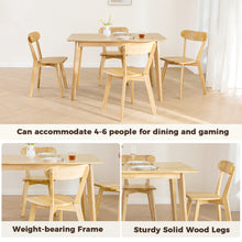 Load image into Gallery viewer, DELAVIN Solid Wood Dining Table with Flared Legs
