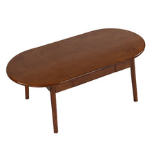 Load image into Gallery viewer, DELAVIN Oval Solid Wood Coffee Table with Storage
