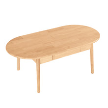 Load image into Gallery viewer, DELAVIN Oval Solid Wood Coffee Table with Storage
