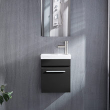 Load image into Gallery viewer, DELAVIN 16 inch Bathroom Vanity and Sink Combo Wall Mounted Vanity Set for Small Space

